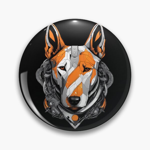 Item preview, Cyber Bull Terrier – Futuristic Sci-Fi Dog Art designed and sold by MystiqSlav.