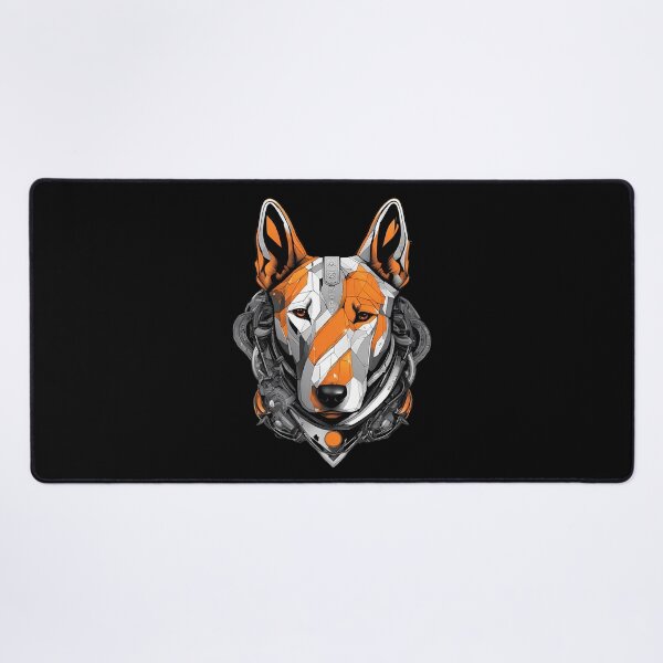 Item preview, Cyber Bull Terrier – Futuristic Sci-Fi Dog Art designed and sold by MystiqSlav.