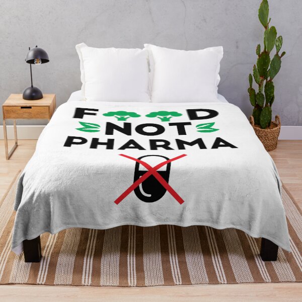 Item preview, Food Not Pharma – Plant-Based Natural Health Statement designed and sold by Designer-Girl.