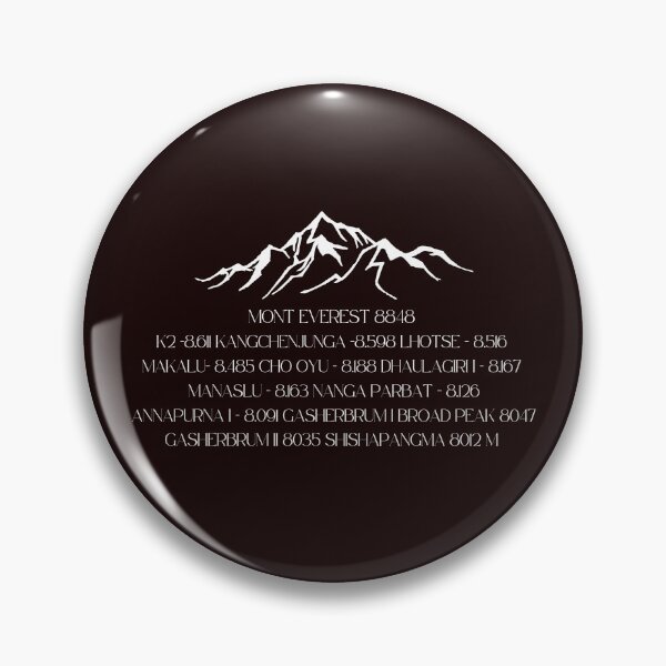 Item preview, 14 Highest Mountains in the World designed and sold by Thorongla.
