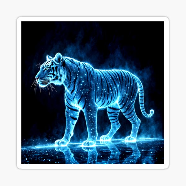 Item preview, Luminescent Tiger designed and sold by AnmitsuArt.