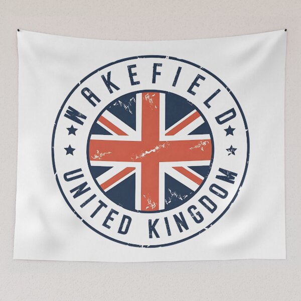 Item preview, Wakefield United Kingdom Vintage Travel Emblem designed and sold by jeshands.