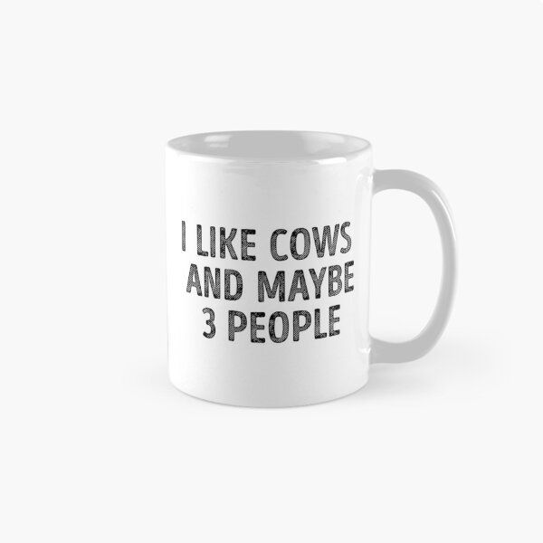 Item preview, I Like Cows And Maybe 3 People Funny Cow Lover designed and sold by RareBunny.
