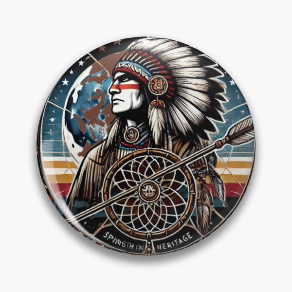 Item preview, Native American  pride Tribal warrior Dreamcatcher USA  designed and sold by BestDetailer.