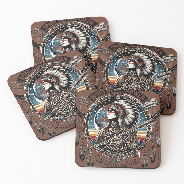 Item preview, Native American pride Tribal warrior Dreamcatcher USA designed and sold by BestDetailer.