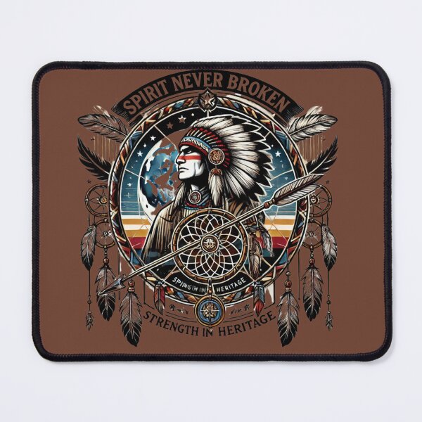 Item preview, Native American pride Tribal warrior Dreamcatcher USA designed and sold by BestDetailer.
