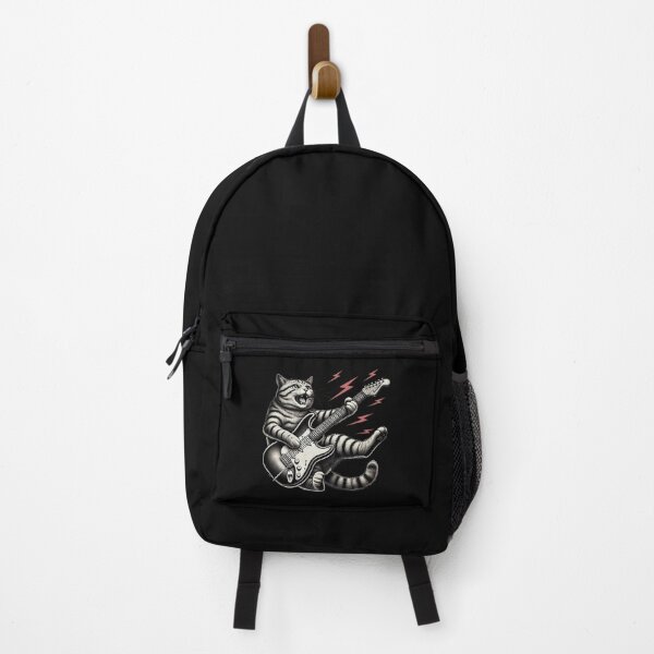 Item preview, Cat Playing Rock Guitar Furry Rock Star Concert designed and sold by alenaz.