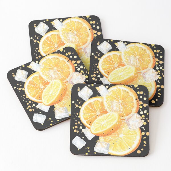 Item preview, Refreshing Citrus Orange and Lemon Splash Art designed and sold by Desireehaz.