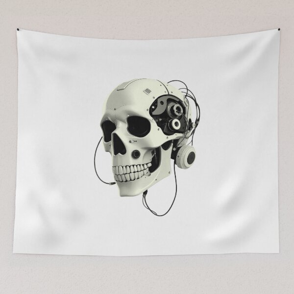 Item preview, Cybernetic skull designed and sold by krabbaraban.