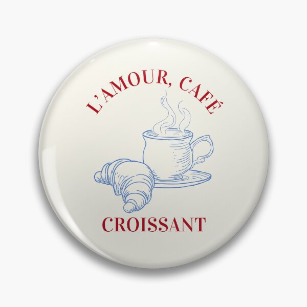 Item preview, Love, coffee and croissant (in french) designed and sold by Peerless-Prime.