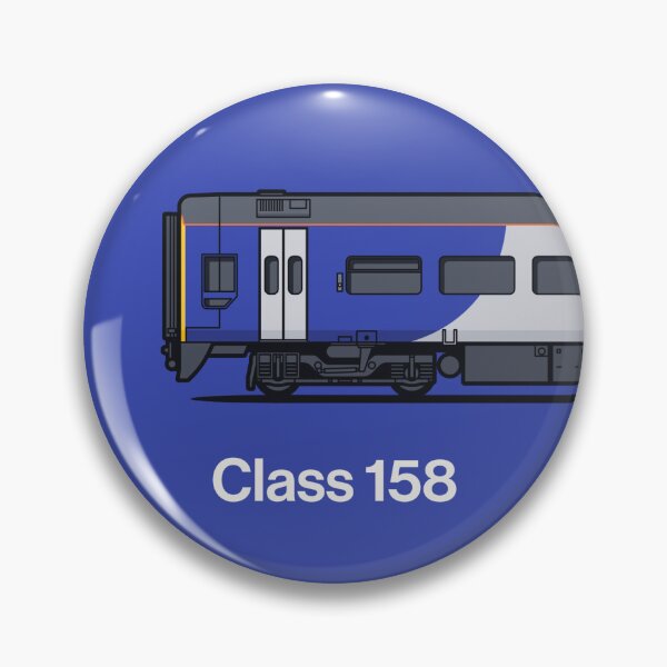 Item preview, Class 158 Indigo Train Side England UK designed and sold by VoodooCircus.