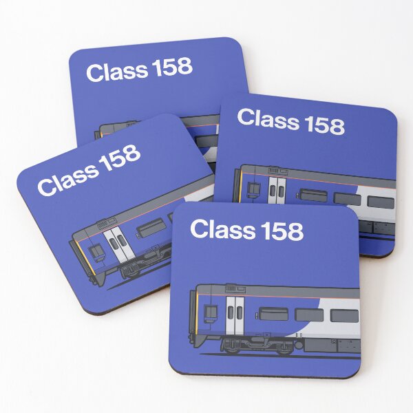 Item preview, Class 158 Indigo Train Side England UK designed and sold by VoodooCircus.