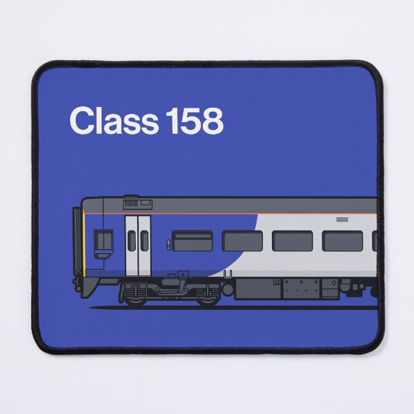 Item preview, Class 158 Indigo Train Side England UK designed and sold by VoodooCircus.