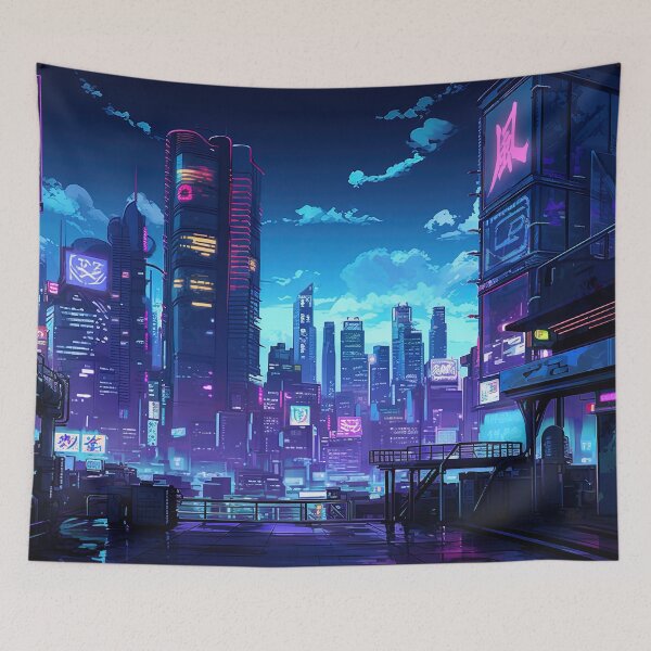 Item preview, Cyberpunk Rooftop Tokyo designed and sold by Takeda-art.