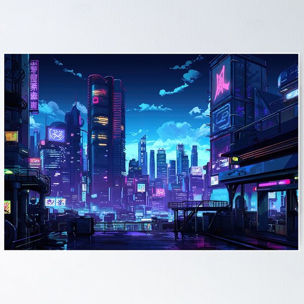 Item preview, Cyberpunk Rooftop Tokyo designed and sold by Takeda-art.