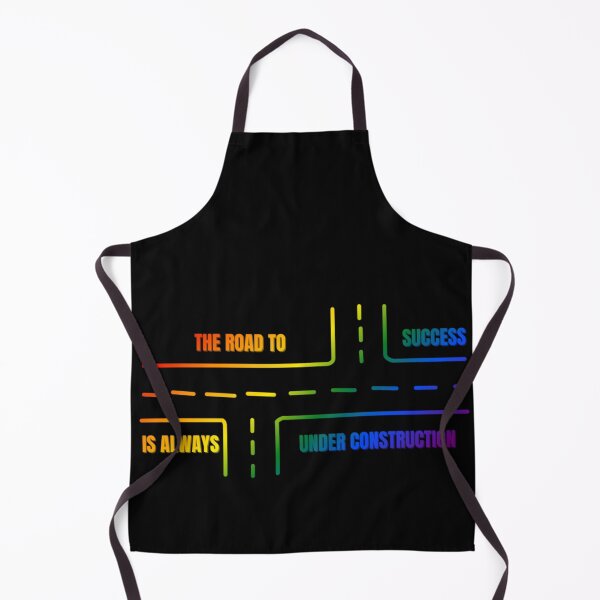 Item preview, LGBTQ, Classic pride flag graphic, The Road To Success Is Always Under Construction slogan, Road Map Graphic, Road trip, Find yourself, self care, inspirational, motivational, designed and sold by PrideBeProud.