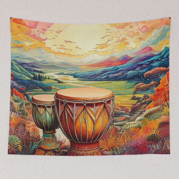 Item preview, Djembe | Psychedelic Landscapes | Sublime Nature designed and sold by monkeybusiness.pt.
