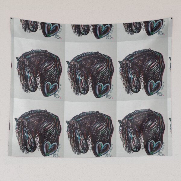 Item preview, Flowy maned Friesian horse! designed and sold by FFC4U.