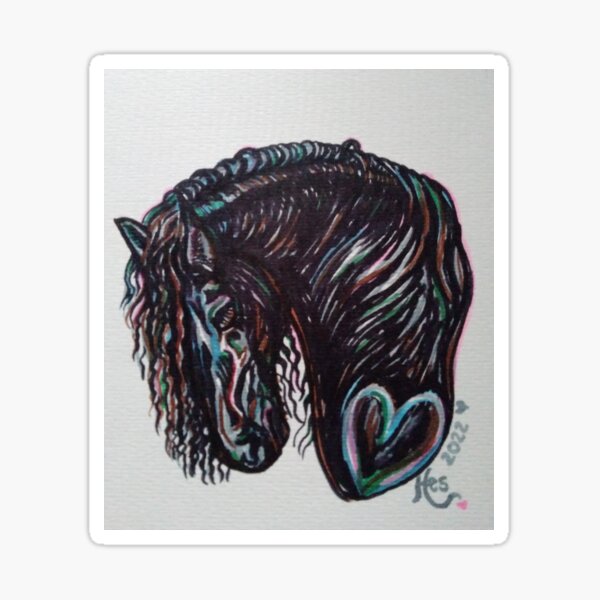 Item preview, Flowy maned Friesian horse! designed and sold by FFC4U.
