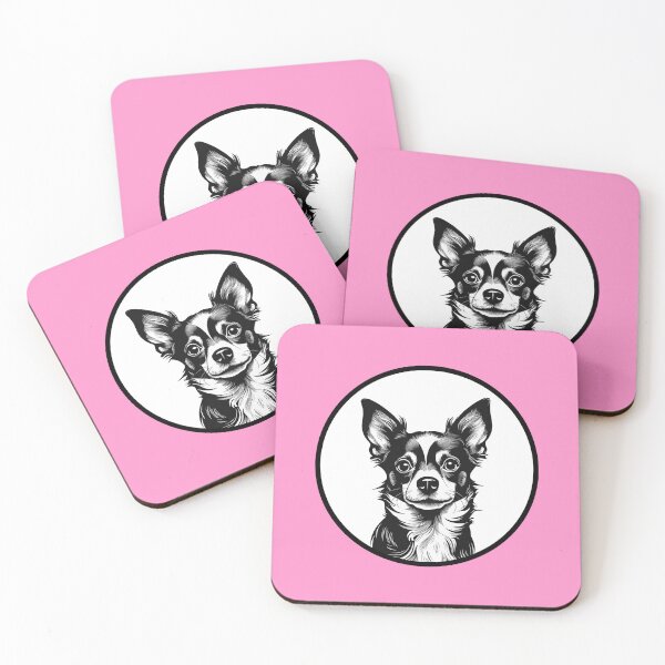 Item preview, Chihuahua Cameo Portrait (pink) designed and sold by Adam Regester.