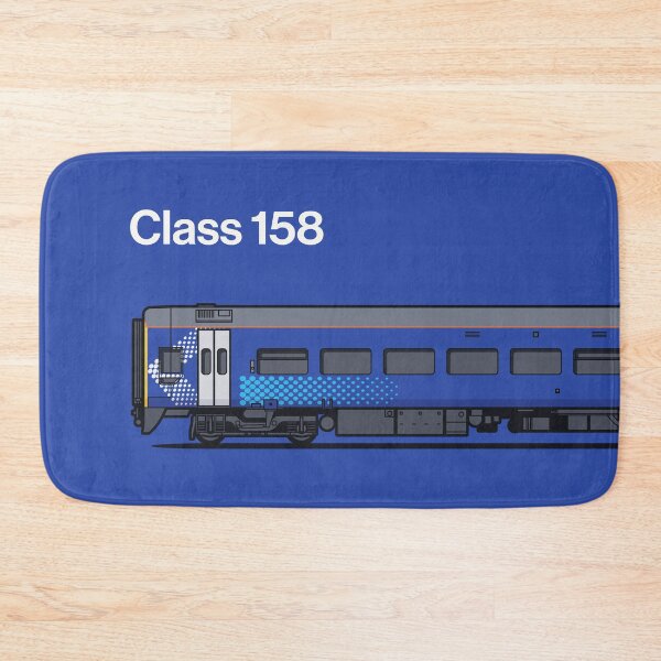 Item preview, Class 158 Navy Train Side England UK designed and sold by VoodooCircus.
