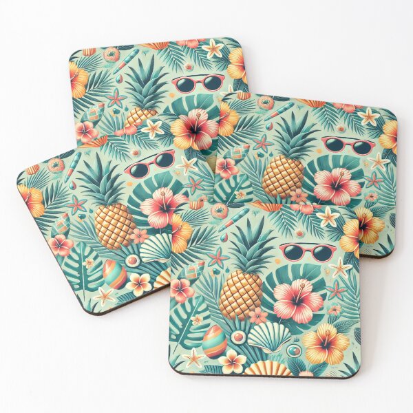 Item preview, Tropical Paradise Summer Beach Aesthetic Pattern  designed and sold by Desireehaz.