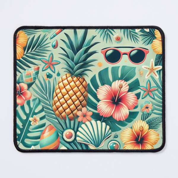 Item preview, Tropical Paradise Summer Beach Aesthetic Pattern designed and sold by Desireehaz.