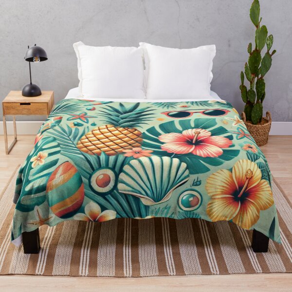 Item preview, Tropical Paradise Summer Beach Aesthetic Pattern  designed and sold by Desireehaz.