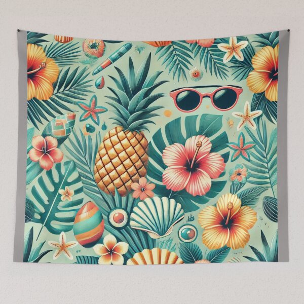 Item preview, Tropical Paradise Summer Beach Aesthetic Pattern  designed and sold by Desireehaz.