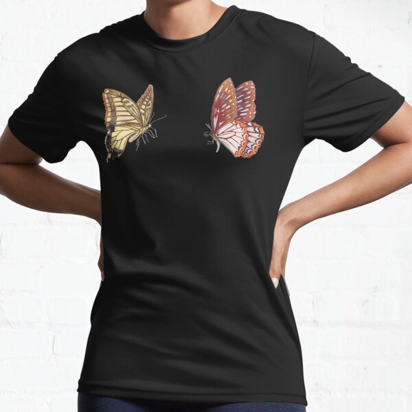 Item preview, Brown Butterfly Duo T-Shirt designed and sold by LushLinesStudio.