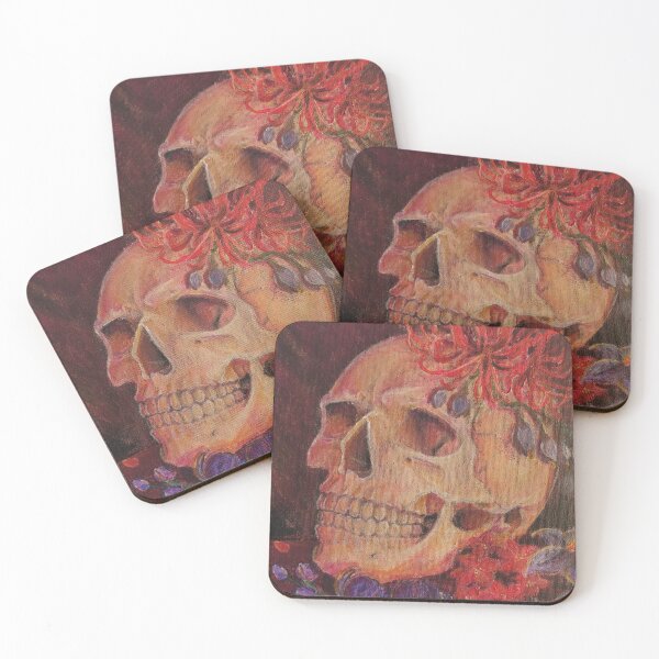 Item preview, Dark Floral Skull designed and sold by Carolyn-Design.