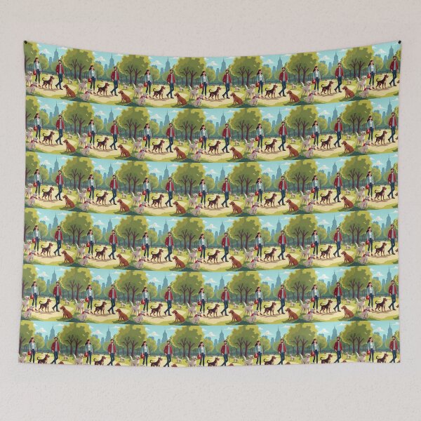 Item preview, Urban Dog Park Vibes – A Trendy Pet Haven designed and sold by Srahul.