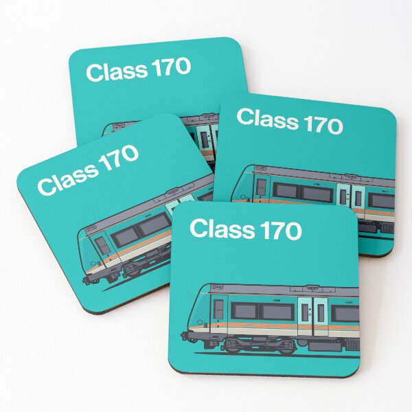 Item preview, Class 170 Teal Train Side England UK designed and sold by VoodooCircus.