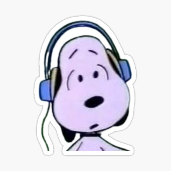 Item preview, Music Snoopy Sticker designed and sold by The MIMIMI Club.