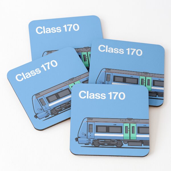 Item preview, Class 170 Light Blue Train Side England UK designed and sold by VoodooCircus.
