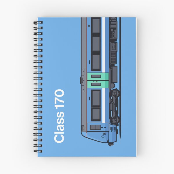 Item preview, Class 170 Light Blue Train Side England UK designed and sold by VoodooCircus.
