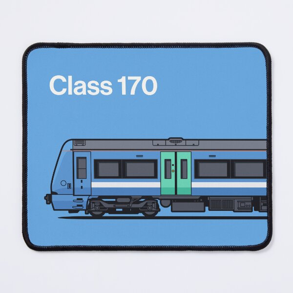 Item preview, Class 170 Light Blue Train Side England UK designed and sold by VoodooCircus.