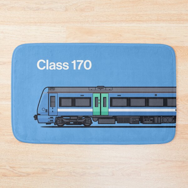 Item preview, Class 170 Light Blue Train Side England UK designed and sold by VoodooCircus.
