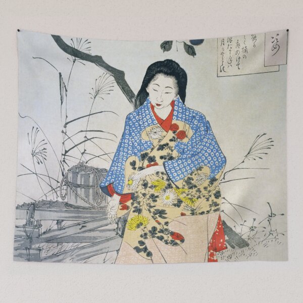 Item preview, Chiyonō and the Leaking Bucket – Tsukioka Yoshitoshi’s "One Hundred Aspects of the Moon" designed and sold by store-wasabi.