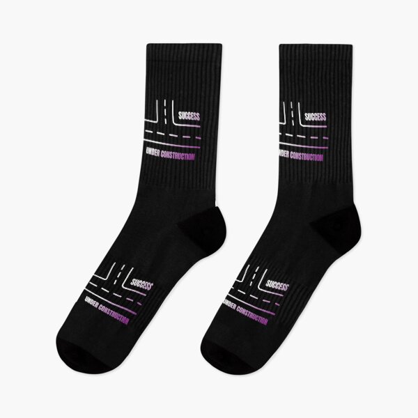 Item preview, LGBTQ, Asexual pride flag graphic, The Road To Success Is Always Under Construction slogan, Road Map Graphic, Road trip, Find yourself, self care, inspirational, motivational, designed and sold by PrideBeProud.