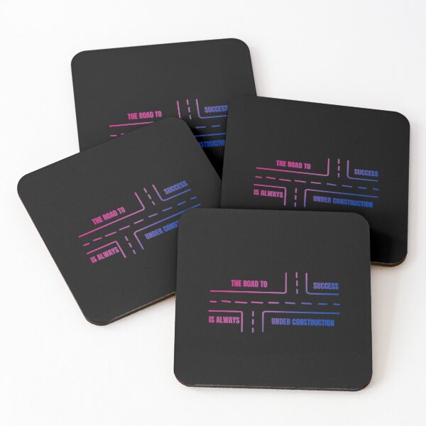 Item preview, LGBTQ, Bisexual pride flag graphic, The Road To Success Is Always Under Construction slogan, Road Map Graphic, Road trip, Find yourself, self care, inspirational, motivational, designed and sold by PrideBeProud.