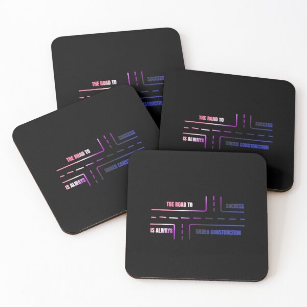 Item preview, LGBTQ, Genderfluid pride flag graphic, The Road To Success Is Always Under Construction slogan, Road Map Graphic, Road trip, Find yourself, self care, inspirational, motivational, designed and sold by PrideBeProud.