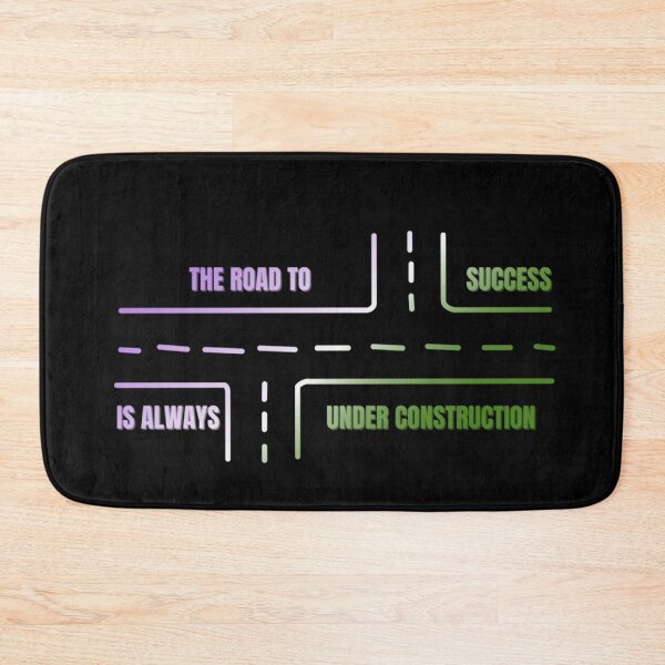 Artikelvorschau, LGBTQ, Genderqueer-Pride-Flaggengrafik, Slogan „Der Weg zum Erfolg ist immer im Bau“, Straßenkartengrafik, Roadtrip, Finde dich selbst, Selbstpflege, inspirierend, motivierend, entworfen und verkauft von PrideBeProud.