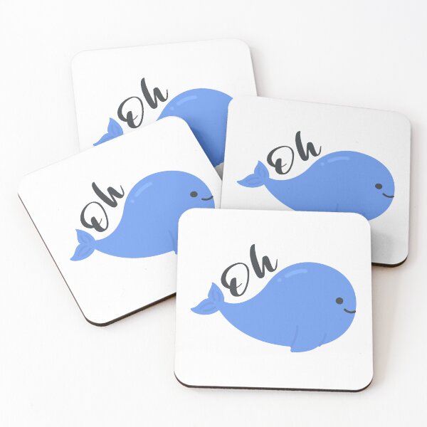 Item preview, Oh Whale Funny Cute Blue Whale Sticker designed and sold by BibleProject.
