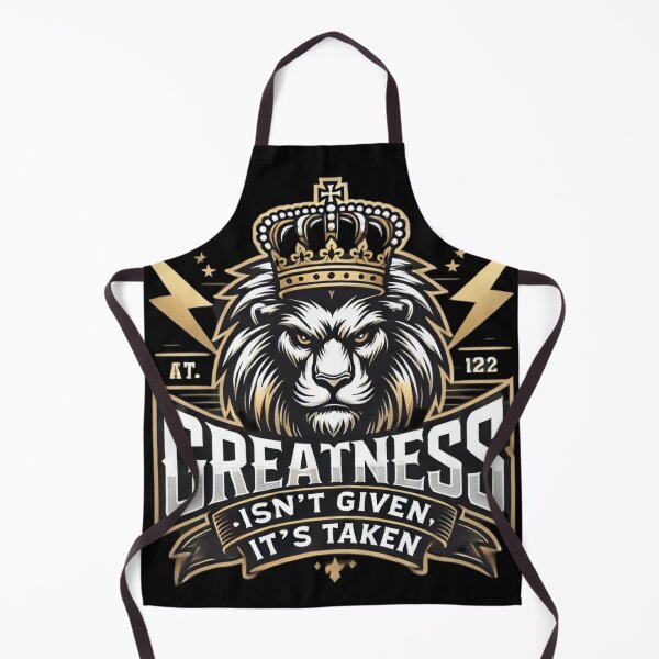Item preview, ? Greatness Isn’t Given, It’s Taken – Powerful Lion & Crown Motivational Design ? designed and sold by Jomfy-Comfy.