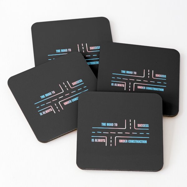 Item preview, LGBTQ, Transexual pride flag graphic, The Road To Success Is Always Under Construction slogan, Road Map Graphic, Road trip, Find yourself, self care, inspirational, motivational, designed and sold by PrideBeProud.
