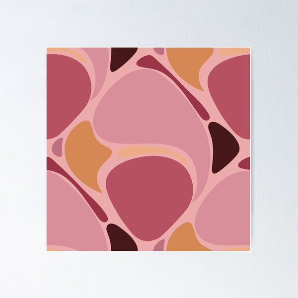 Item preview, Vintage warm pink doodle designed and sold by MilaSketchLab.