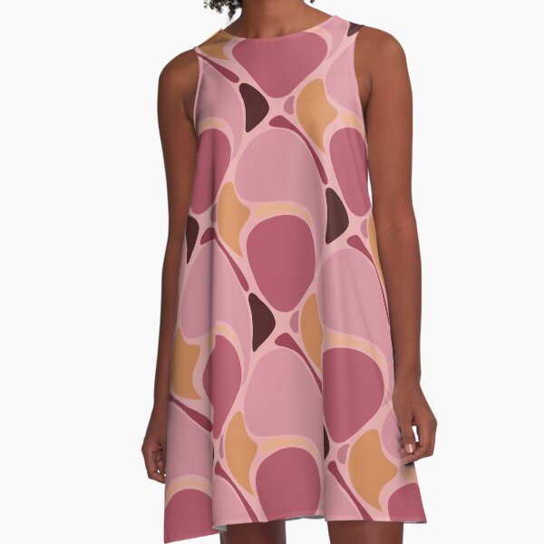 Item preview, Vintage warm pink doodle designed and sold by MilaSketchLab.