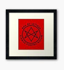 Men of Letters - Stamus Contra Malum Framed Print