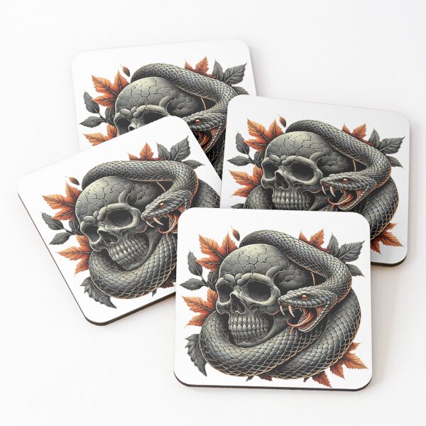 Item preview, Gothic Skull & Serpent Artwork designed and sold by ferhatdkc.